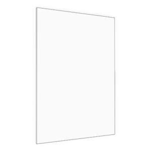 Base end panel. Finished on both sides and 2 long edges. 12" to 24 1/2" wide, 34 3/4"high, 5/8" thick.