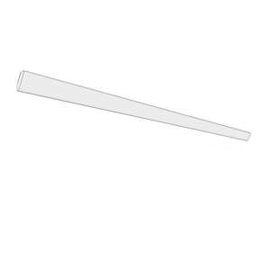 Angled crown moulding. 3 1/4" wide, 5/8" thick, 95 1/2" long. places on wall 3" high, 1 1/2" deep. Finished on front and bottom.