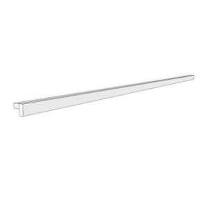 Light rail L-shaped moulding. 1 1/2" high, 1 3/4" deep, 95 1/2" long. Finished on all sides.